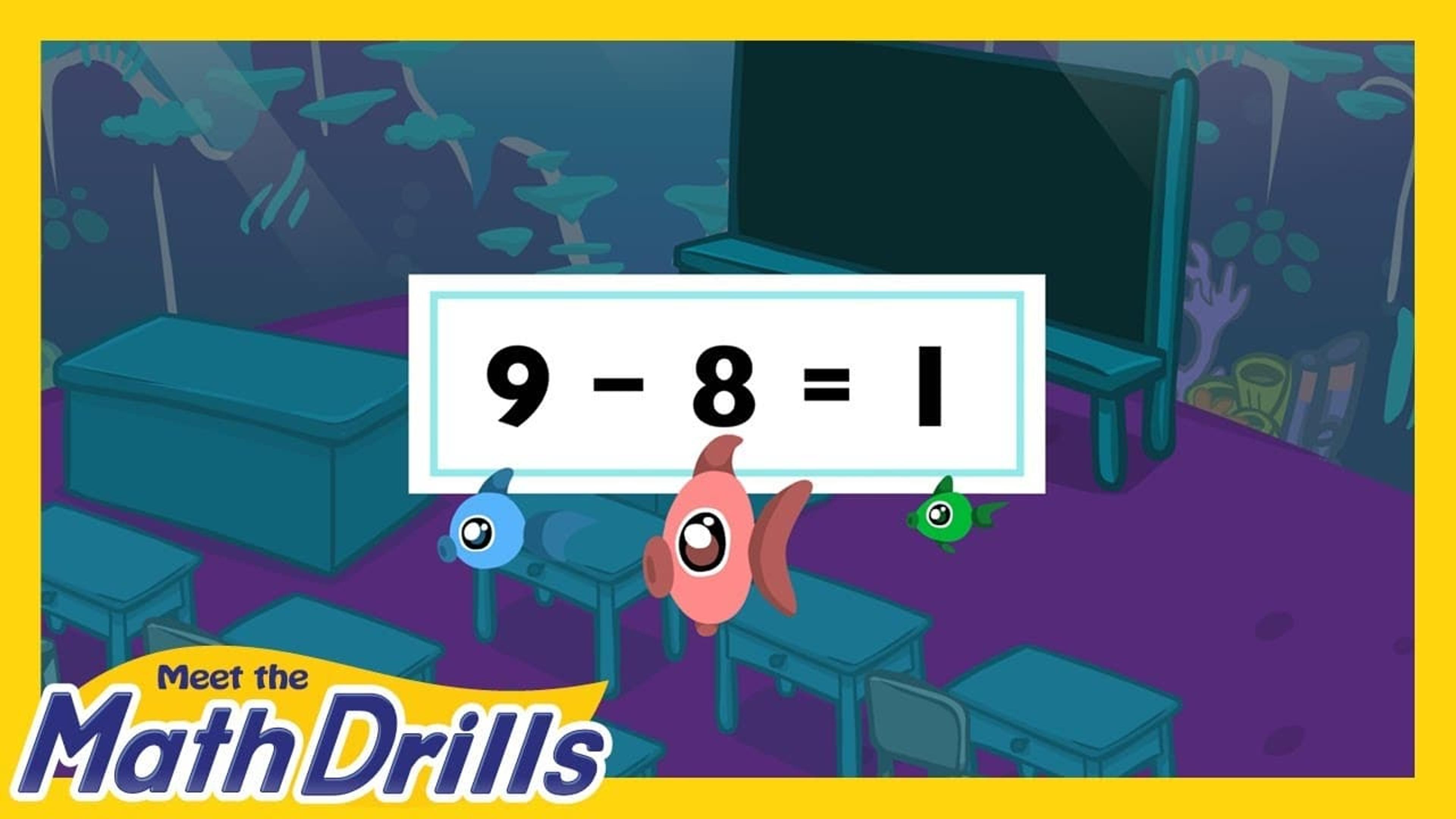 Meet the Math Drills - Subtraction