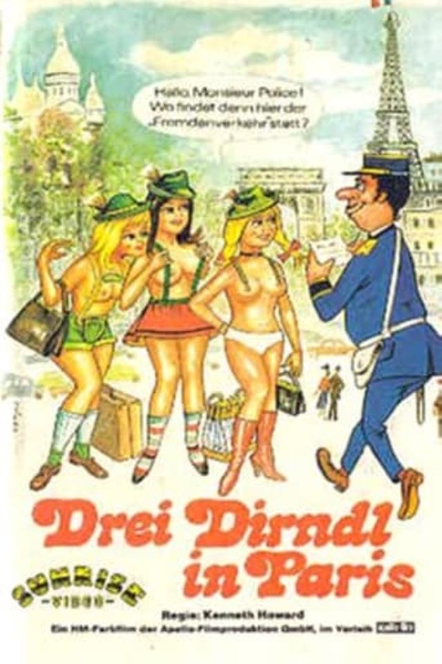 Drei Dirndl in Paris