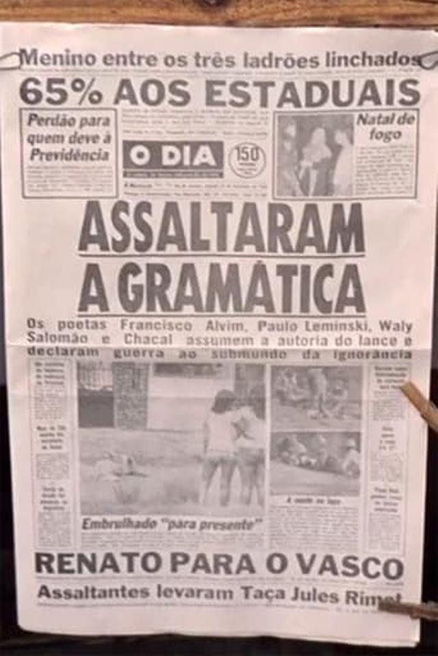 Assaltaram a Gramática