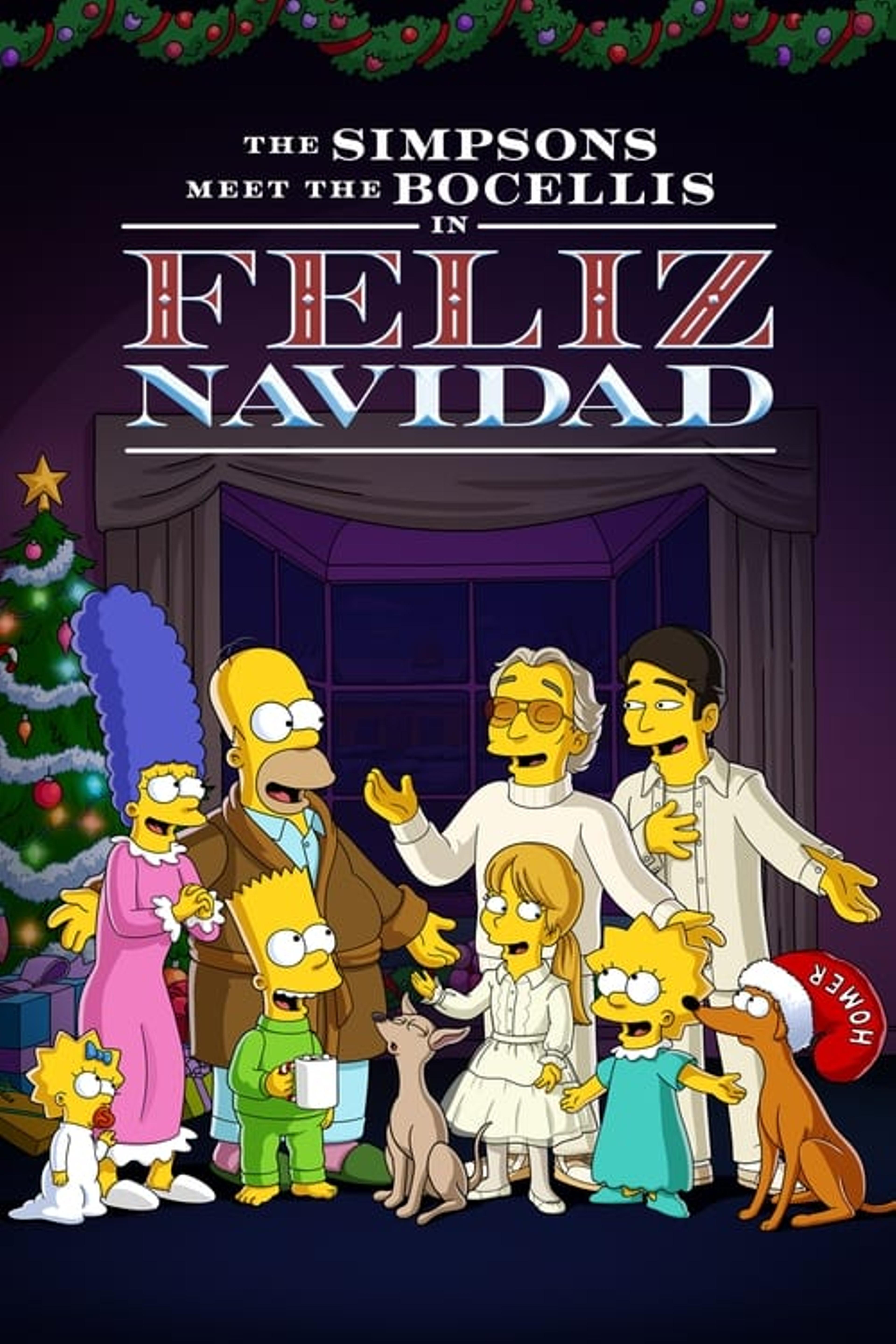 The Simpsons Meet the Bocellis in “Feliz Navidad”