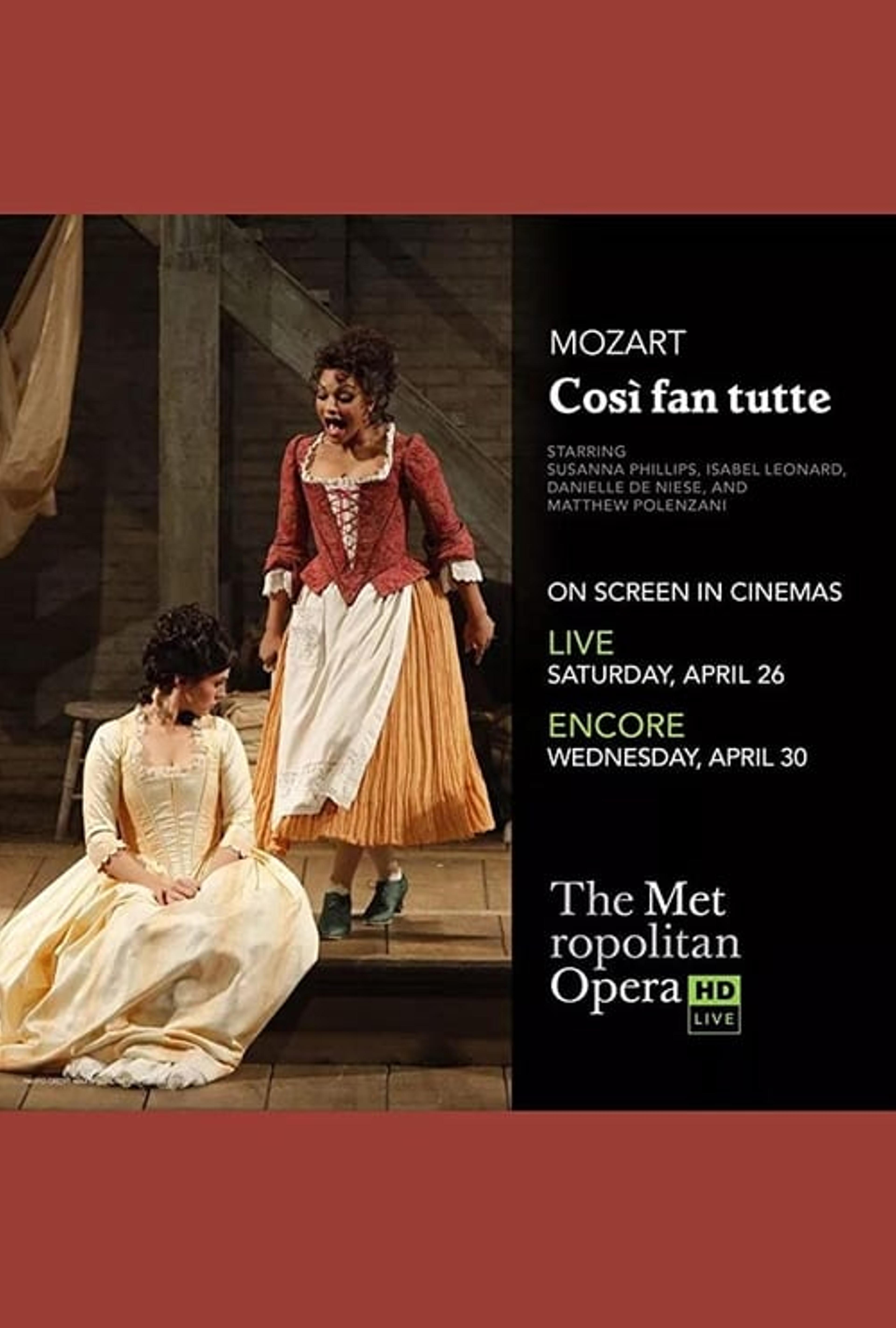 The Metropolitan Opera: Così Fan Tutte